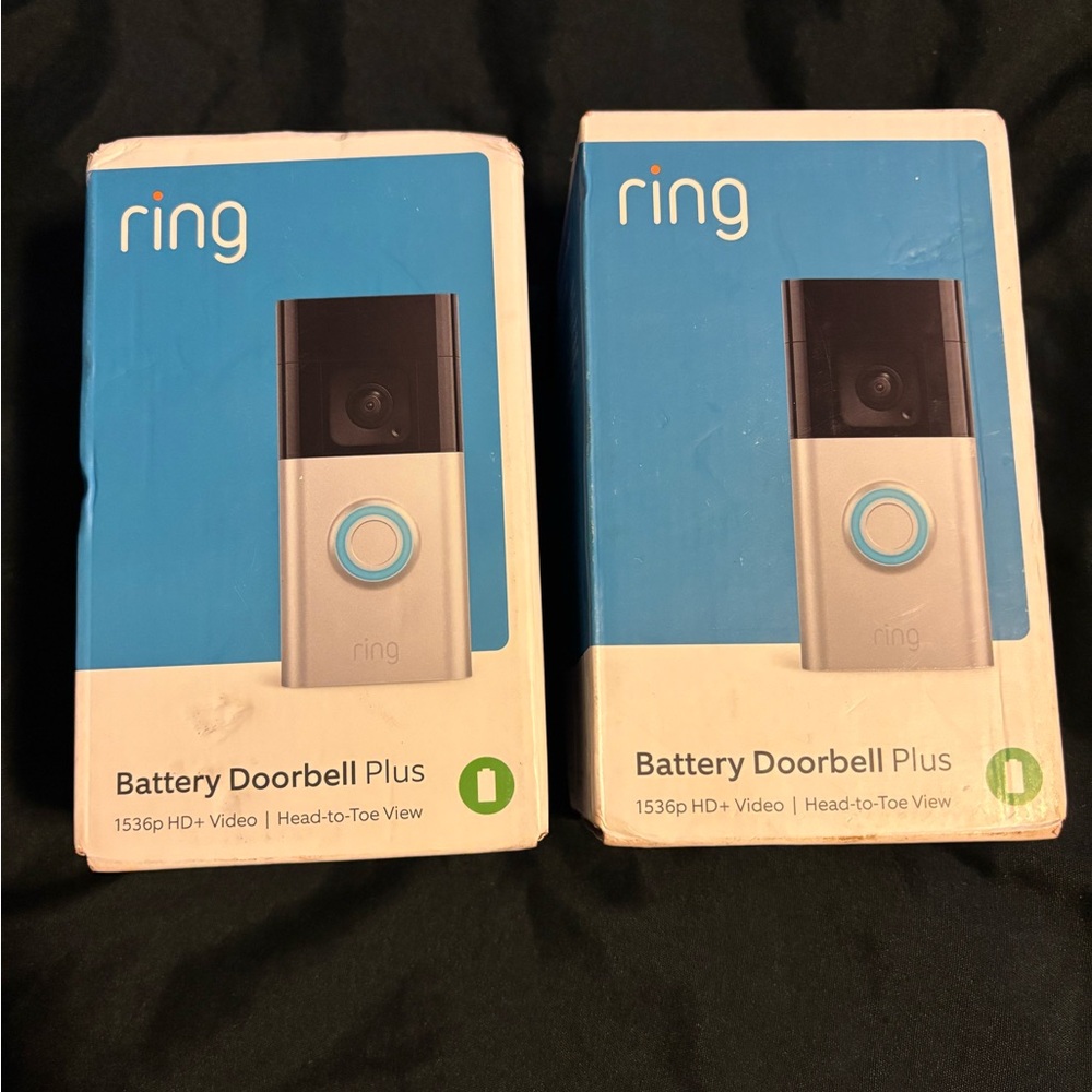 Ring Battery Doorbell Plus - Black and Silver